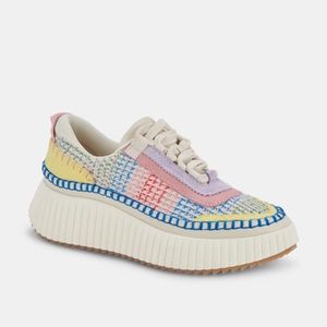 NWT Dolce Vita - DOLEN Knit / Suede Sneaker - Funfetti Knit